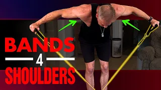 At Home Shoulder Workout With Bands For Men Over 50 (BUILD BOULDER SHOULDERS!)