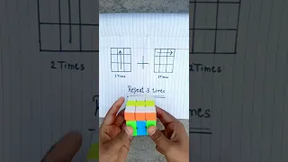 3 by 3 rubik's cube solve only 2 moves...[simple]...#shorts