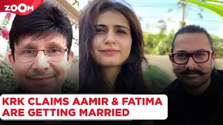 Aamir Khan & Fatima Sana Shaikh to get MARRIED? KRK makes shocking claims | Bollywood News