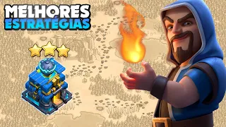 PT EM CV12 FÁCIL!! 2 MELHORES ESTRATÉGIAS PRA PTZAR QUALQUER CV12 NA GUERRA NO CLASH OF CLANS!!