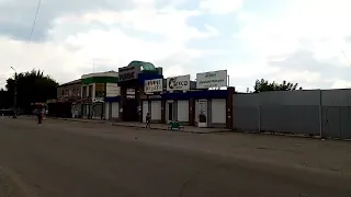 Центральный рынок Славянска 05.07 пожар после обстрела