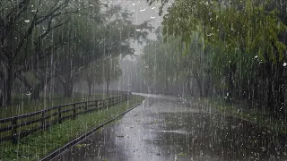 Lluvia Relajante Para Dormir y Relajarse en 5 Minutos - Ruido de Lluvia en el Bosque Brumoso - ASMR