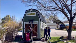 Delivering A Very Tall Shed!