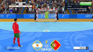 FIFA 23 | Argentina vs. Portugal | Penalty Shootout Futsal | Messi vs Ronaldo - Gameplay PC