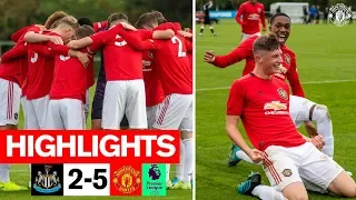 U18 Highlights | Newcastle United 2-5 Manchester United | The Acadamy
