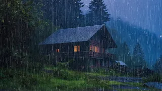 Fall Asleep With The Soothing Sounds Of Rain And Thunder | ASMR, Study, Relax with Rain Sounds