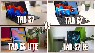 TAB S7 + vs TAB S7 vs TAB S7 FE vs TAB S6 LITE: comparativa de TODAS las tables de Samsung