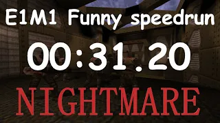 Quake Remastered Funny Speedrun of E1M1 in 00:31.20