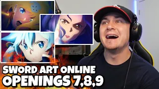 Reaction to SWORD ART ONLINE Openings (7-9) | NEW ANIME FAN