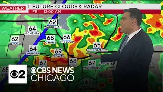 Rain tapers off Friday afternoon in Chicago