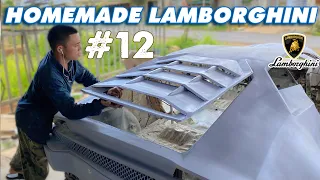 Full Restoration a very old abandoned car | Homemade Super car LAMBORGHINI from abandoned Car | #12