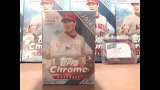 2018 Topps Chrome Baseball Blaster Box Break