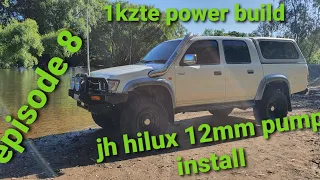 1kzte power build fitting the jh hilux 12mm mechanical pump will she run?? episode 8