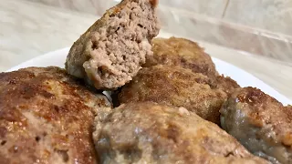 Котлеты домашние - Сочные/ Meat Rissoles/ English Subtitles