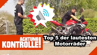 Auf KRAWALL gebürstet! Die Top 5 der lautesten Motorräder | Kabel Eins | Achtung Kontrolle