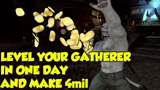 FFXIV: Level Your Gatherer in One Day while MAKING GIL - FFXIV Gatherer Guide 1-80 (5.5)