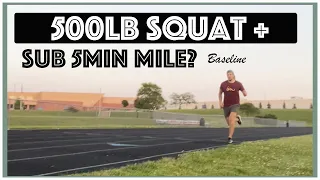 World's Spiciest Run | 500lb Squat and Sub 5 Min Mile Challenge Baseline