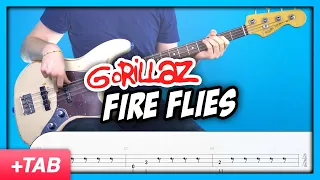 Gorillaz - Fire Flies | Bass Cover with Play Along Tabs