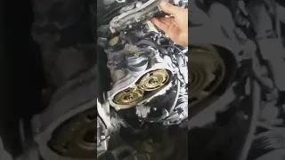 Как выставить метки ГРМ цепи на Mercedes 350
