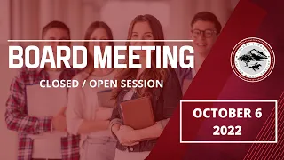 FCUSD Board Meeting 10/6/2022 - Closed/Open Session