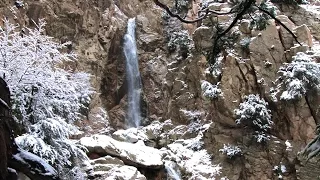 Snow at Big Falls - Forest Falls CA