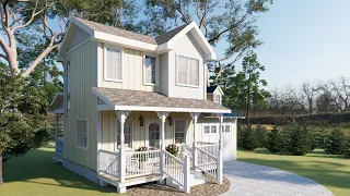 6x5m ADORABLE Small House | Cottage Farm House | House Design Ideas