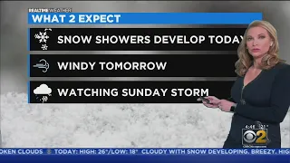 Snow Showers Tuesday Afternoon, Evening