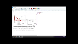 Graph of Small Country Trade Model questions, autarky, free trade and tariff