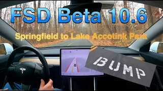 Tesla FSD Beta 10.6 Springfield to Lake Accotink Park 2021.36.8.10