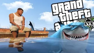 My Pet Shark MOD w/ Crazy Shark Attack (GTA 5 PC Mods Gameplay)