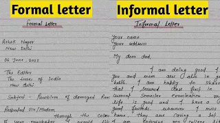 Formal and Informal letter | How to write letter in english | Letter writing |@lettersguruji8669