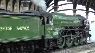 60163 Tornado Arrives at York.4-6-2016.