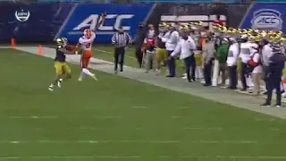 Williams Pulls Down Ridiculous Catch On Third Down Notre Dame Vs Clemson ACC Championship 2020