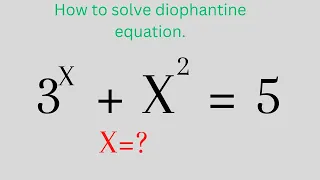 Exponential equation | How To Solve Diophantine Equations | Diophantine Equations.