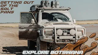 Overlanding Wild Botswana | EP 2 | Offroad out of the Salt Pans before we get ready for the Moremi