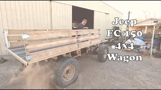 4x4 Covered Wagon Made From a Willys Jeep FC-150 Part 2, Brake Fail