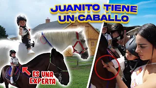 Juanito montó un caballo por primera vez 🐎 Un día con Pantoja | Juan de Dios Pantoja