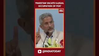 EAM Jaishankar Said One Issue To Discuss On Kashmir Is When Pak Vacate Illegal Occupation Of PoK'