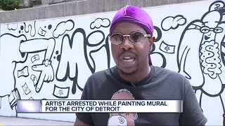 Detroit police arrest graffiti artist Sheefy McFly, who was hired by city