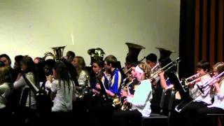 Wayne State University "Middle School Honors Band 2015" "North Point March"