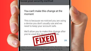 How to Fix Facebook You Can't Make This Change at The Moment (2024)