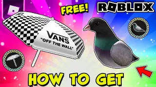 [EVENT] *FREE ITEMS* HOW TO GET VANS UMBRELLA AND PIGEON SHOULDER PET IN ROBLOX - Vans World