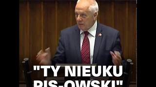 Stefan Niesiołowski do posła: "Ty nieuku PiS-owski"