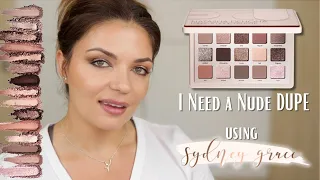 DUPING The I Need A Nude Eyeshadow Palette usng Sydney Grace Singles