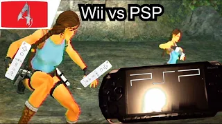 Tomb Raider Anniversary Wii vs PSP Comaprison