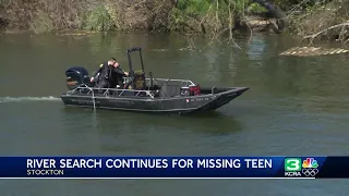 Teen who jumped in the Calaveras River has been missing since Saturday