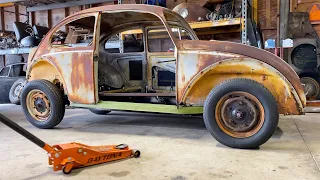 1965 VW Beetle Restoration - Metal Work A-Pillar