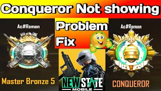 Pubg new state conqueror not showing problem | pubg new state conqueror entry | new state conqueror