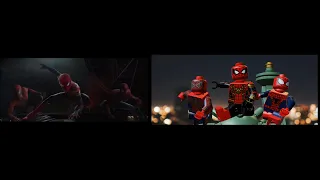 SPIDER-MAN: NO WAY HOME (Alternate Trailer) In LEGO Side by Side Comparison