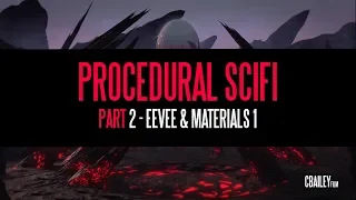 Procedural Sci-Fi Landscape - Blender 2.8 - Part 2: Eevee & Materials 1